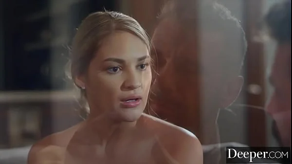 Deeper. Gorgeous gold digger is seduced by boyfriend's dad