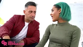 GIRLSRIMMING - Incredible rimming  with stunning ebony Capri Lmonde