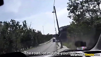 Hitchhiker Fucks Who Picks Her Up On The Road