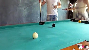 Lady Bugs Ass Destroyed During Biliard Match