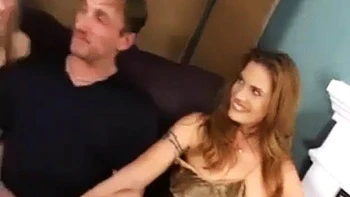 2 Women ride a hot dick: Blowjob, Doggy  Cowgirl Porn