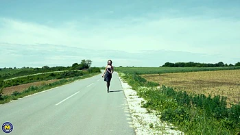 Mature Hitchhicker Gets Fucked In The Ass