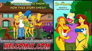 Krustie's Vacation Camp with hot chicks! - The Simptoons