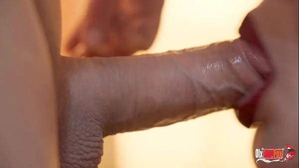 4K Stunning close-up blowjob with cum in mouth