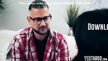 Mature Caring Stepdad Fucks Horny Teen 18+ Stepdaughters Hairy Pussy