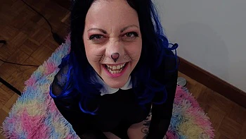 a hallowen il m envoie la sauce au visage