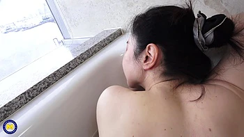 Hairy Japanese MILF Ayane Gets Her Hairy Pussy Fucked & Creampied by a Stranger