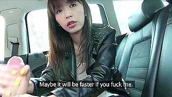 Taxi Driver Eats Out Japanese Pussy Before Fucking Her - Marica Boomer Taxi Passenger Fucked