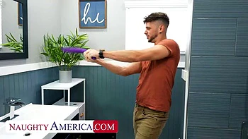 Horny Latina Mandy Waters wants that big cock that her boyfriends friend has