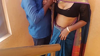 Cheating Housewife Romance In Stairs