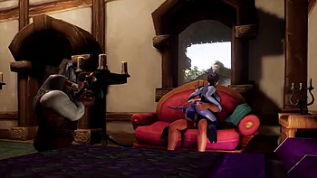 Elf and Draenei Pornstar Sex Photoshoot - Warcraft Porn Parody
