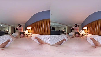 POV Sophia Sterling Threesome with Two Guys