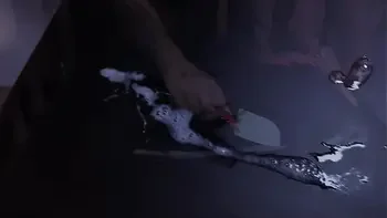 Watch the chubby German Ashley Cum Star work her way through a horde of men