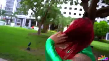 Best friends have a threesome after Halloween Party