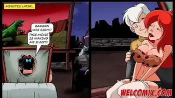 Making out at the drive-in - The Flintstoons Tittle 05