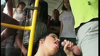 Laura Lion on a bus: Blowjob, Doggy  Cowgirl Porn