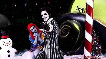 Sexy Joanna Angel in A nightmare before Christmas XXX parody