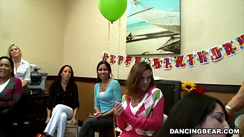 Alainas Cfnm Fiesta With Hung Male Strippers Slinging Dick