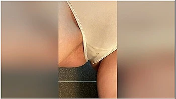 I Piss In My Panties, Take Them Off And Start Peeing With A Strong Stream