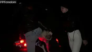 Bratty Girls Roughly Public Dominate An Guy Outdoor Night