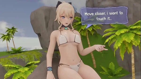 Hot and wet vacation with Jean (Genshin Impacto) - Animation