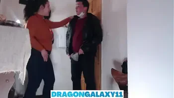 Naked front Delivery Man, my fucking towel falls off