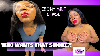 Smoking Hot Ebony Stepmom Chase- MILF Smoking Fantasy