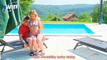 The pool cleaner exchanged her hubby! Hell yes, saved a tip for him, molten hardcore