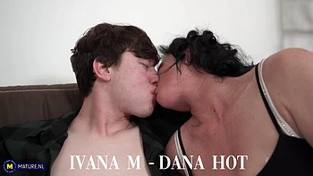 An Old And Young Threesome With Big Tits Ivana M., Cougar Dana Hot And A Horny Toyboy