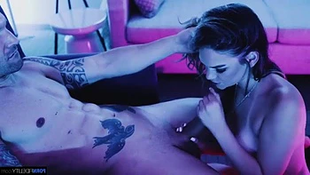 Athena Faris - Love in Neon: Blowjob, Doggy  Cowgirl Porn