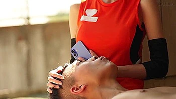 A Married Woman Relieves Her Sexual Frustration By Playing Volleyball With Her Stepmom, And After Practice, She Has Sweaty Adultery Sex. Naho Kado