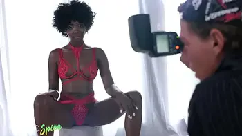 DEVIANTE - Cheating ebony wife Zaawaadi blowjob cowgirl doggystyle sex orgasm in lingerie and heels