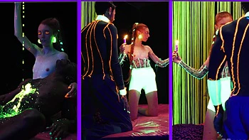 NEON GANGBANG -  Hot Wax and Hard Cocks