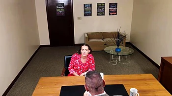 Big tit milf businesswoman milks head teachers big fat cock