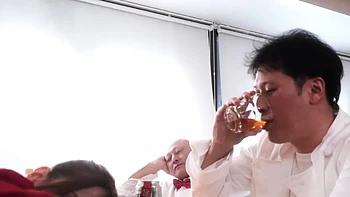 Hot Japanese Babe At The Restaurant