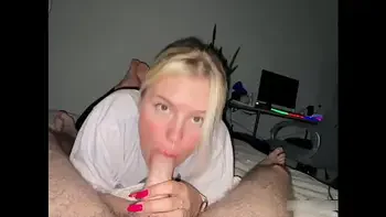 Another Night with BFF Ends in Slobbering Blowjob and Cum in Mouth