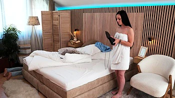 MOMxxx Footjob pussy licking hot sex with big tits MILF