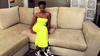 Bubble Butt Black Babe Rides Big Cock