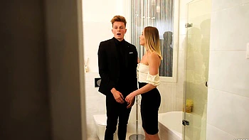 Teen blowjob threesome