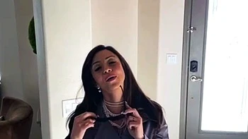 Amateur striptease and Solo masturbation