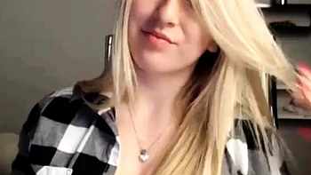 Blonde 18-Year-Old Amateur With Big Natural Tits on Webcam