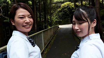 Asian japanese teen with outdoors