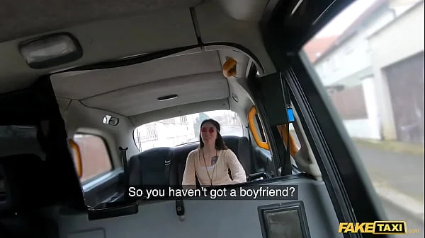 Fake Taxi Hippy chick gets a big dick deep inside her pussy