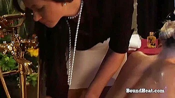 Cayla Lyons In Disappeared On Arrival 2: Busty Maid Wash And Shaves Handcuffed Slave