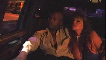 Vintage Brunette Hooker Parties in Limo: Blowjob, Cowgirl  Missonary Porn