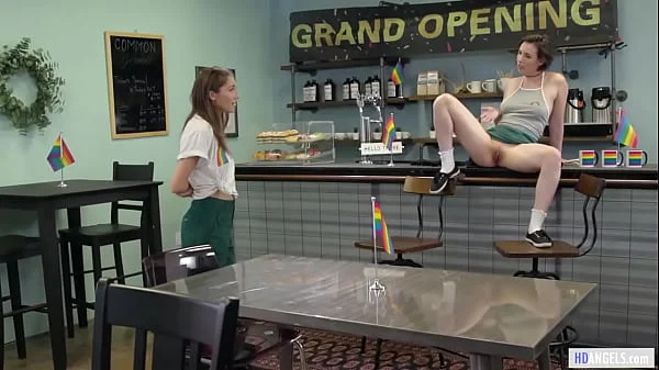 Grand opening of a Lesbian cafe - Casey Calvert, Evelyn Claire, Maya Woulfe and Alexis Tae