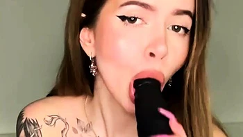 Adrianna Savu teases with her hefty enormous lollipop - the