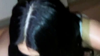 Mature brunette amateur giving a great POV blowjob