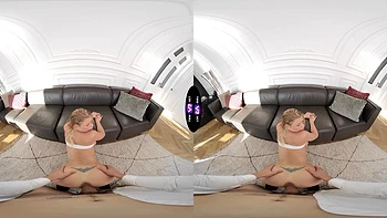 Sweet peaches riding a big cock in vr, featuring the stunning peaches