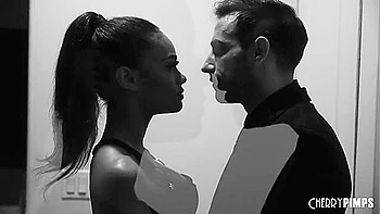 Black Babe Sucks A Big White Cock Before An Interracial Hardcore Fuck With Scarlit Scandal